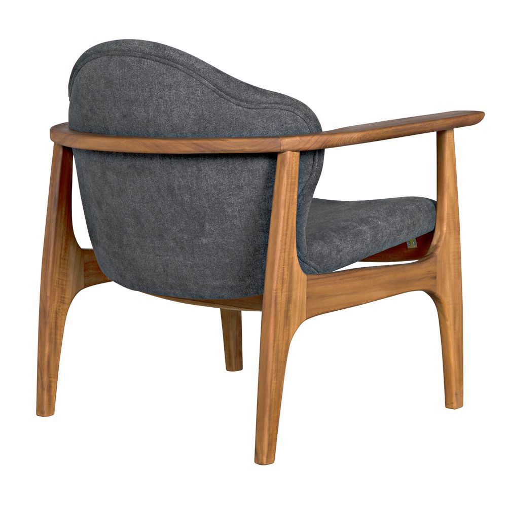 Vittorio Chair with Grey Fabric by NOIR