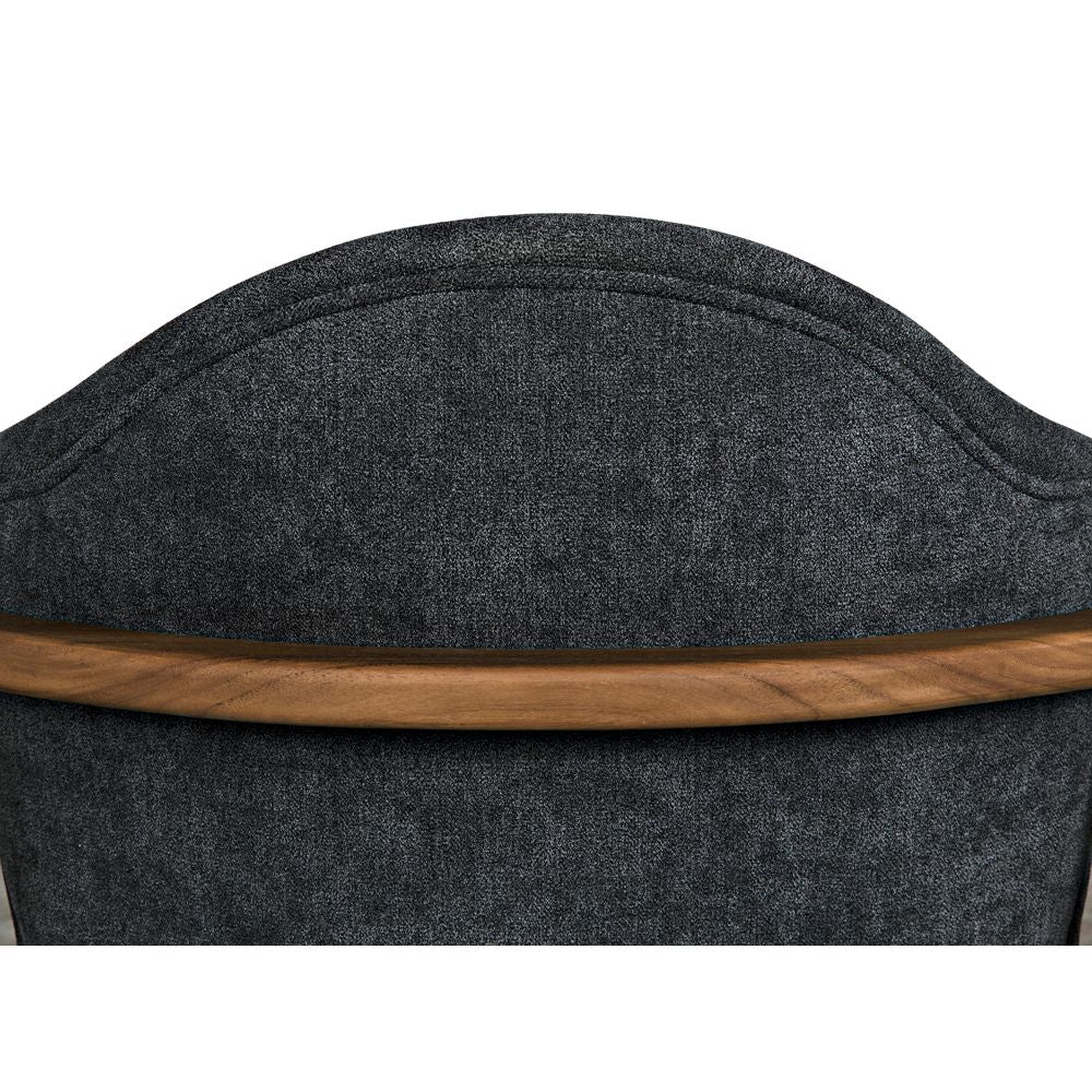 Vittorio Chair with Grey Fabric by NOIR