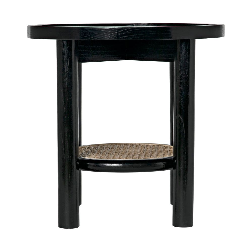 Hide Away Side Table, Charcoal Black by NOIR