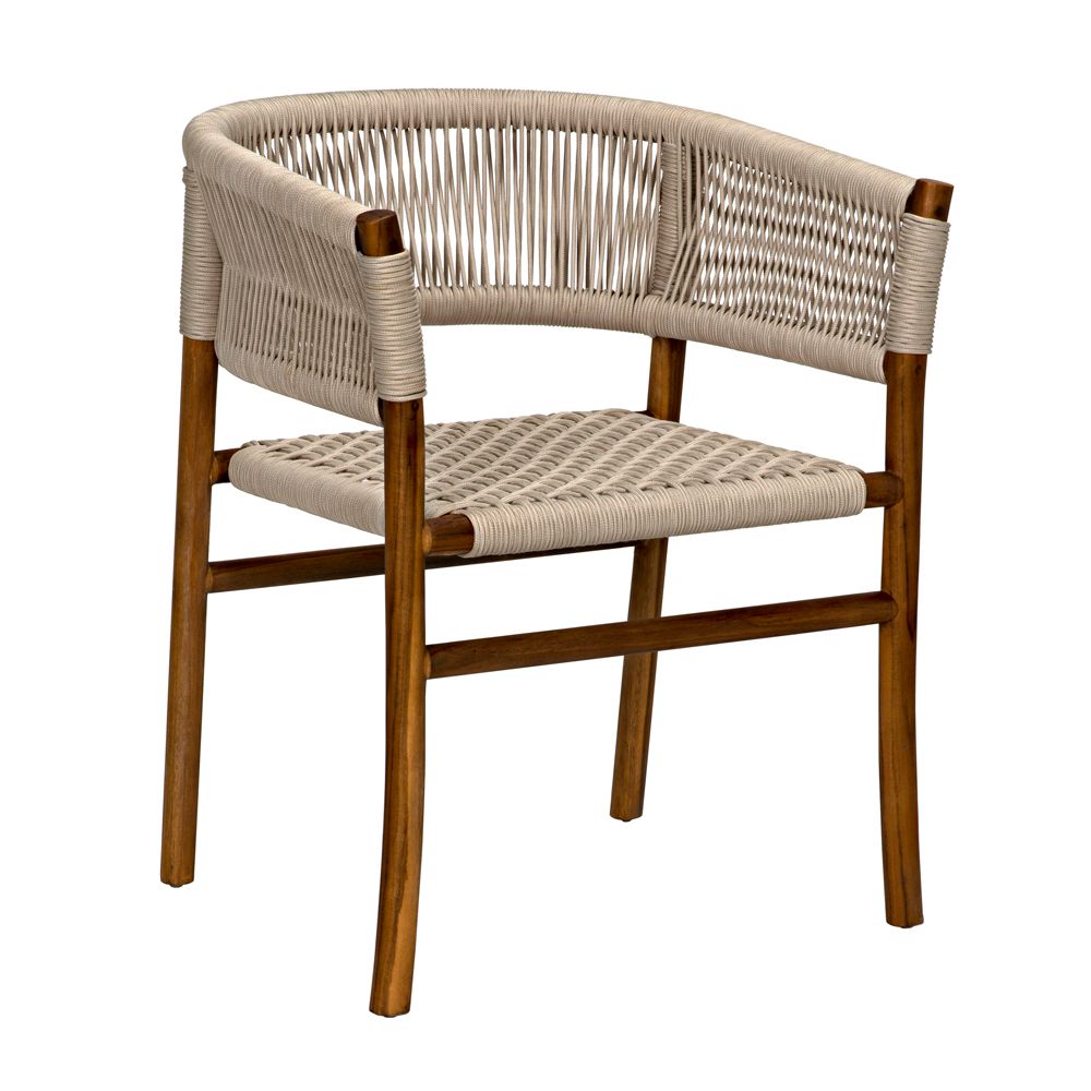 Conrad Chair, Teak with Woven Rope by NOIR