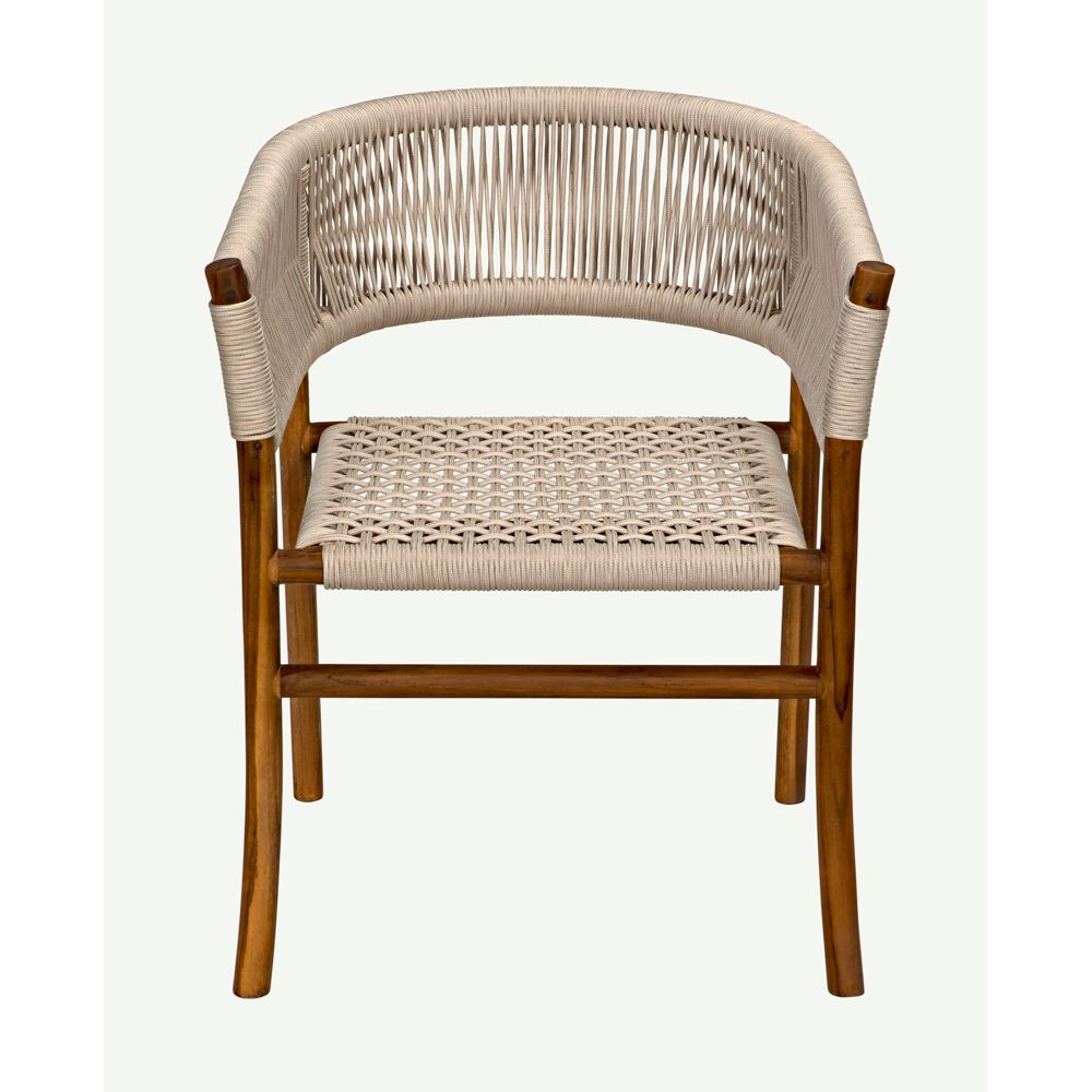 Conrad Chair, Teak with Woven Rope by NOIR