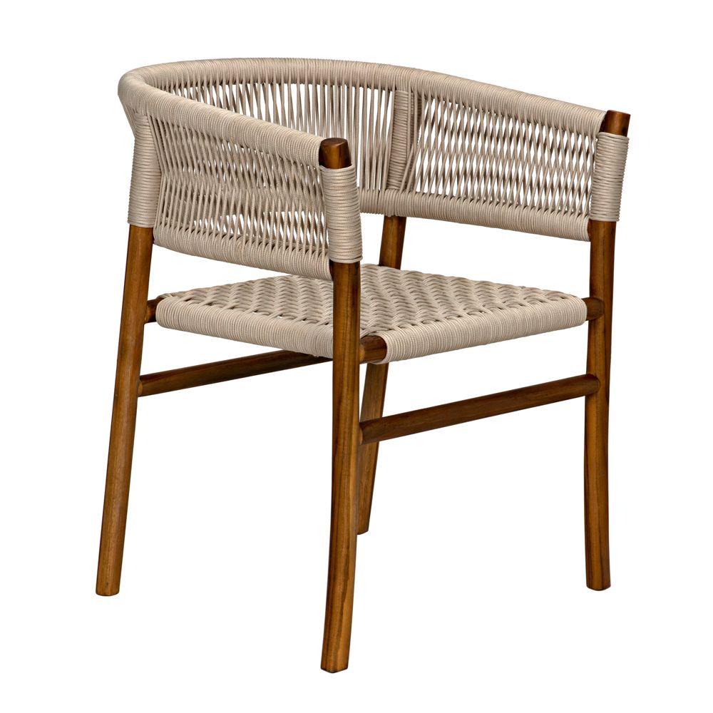 Conrad Chair, Teak with Woven Rope by NOIR