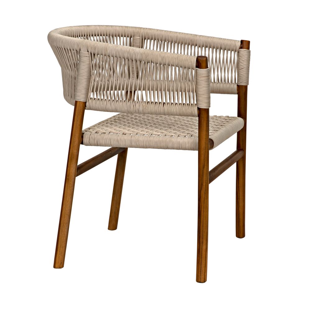 Conrad Chair, Teak with Woven Rope by NOIR