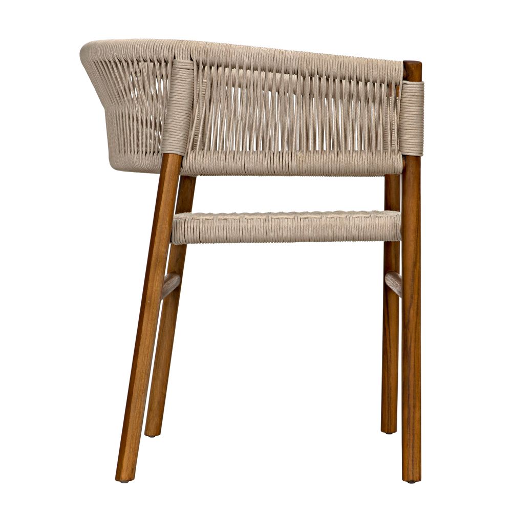 Conrad Chair, Teak with Woven Rope by NOIR