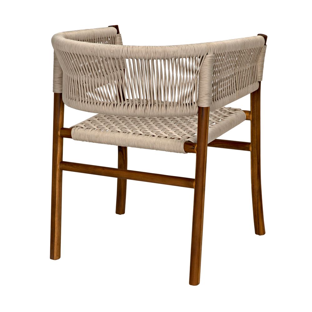 Conrad Chair, Teak with Woven Rope by NOIR