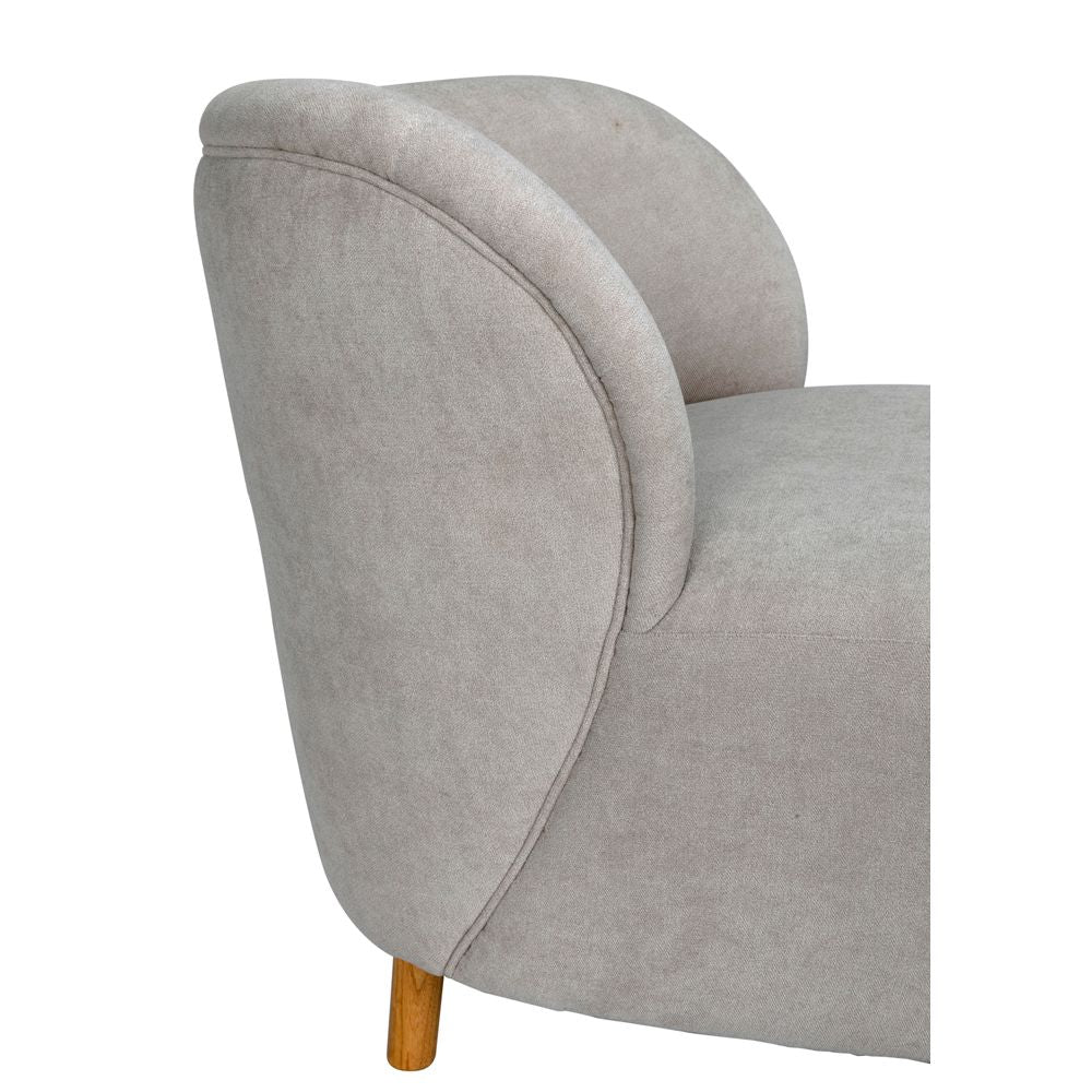 Laffont Chair with Wheat Fabric by NOIR