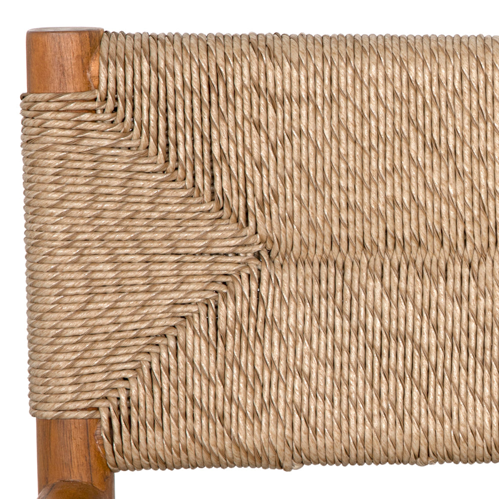 Franco Arm Chair, Teak with Synthetic Woven by NOIR