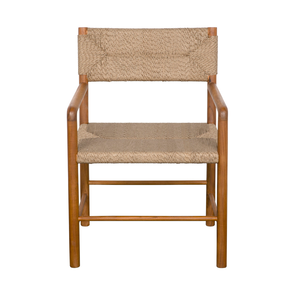Franco Arm Chair, Teak with Synthetic Woven by NOIR