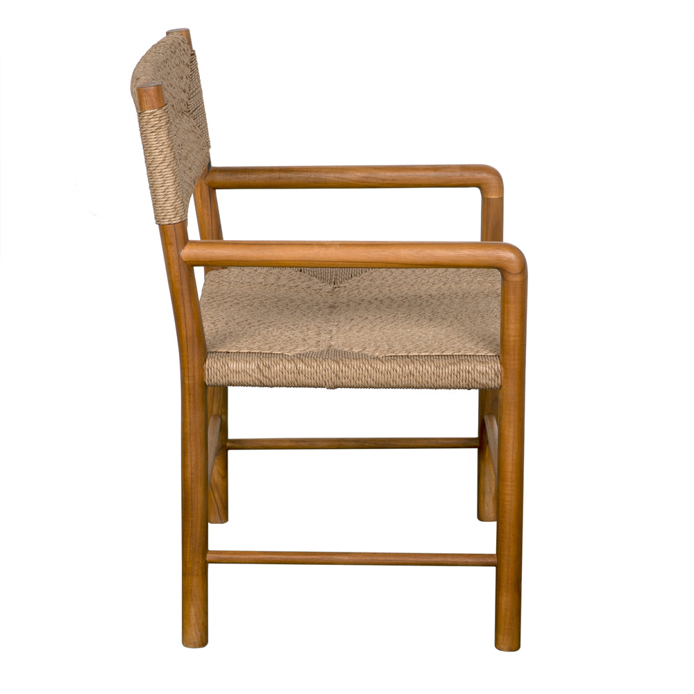 Franco Arm Chair, Teak with Synthetic Woven by NOIR