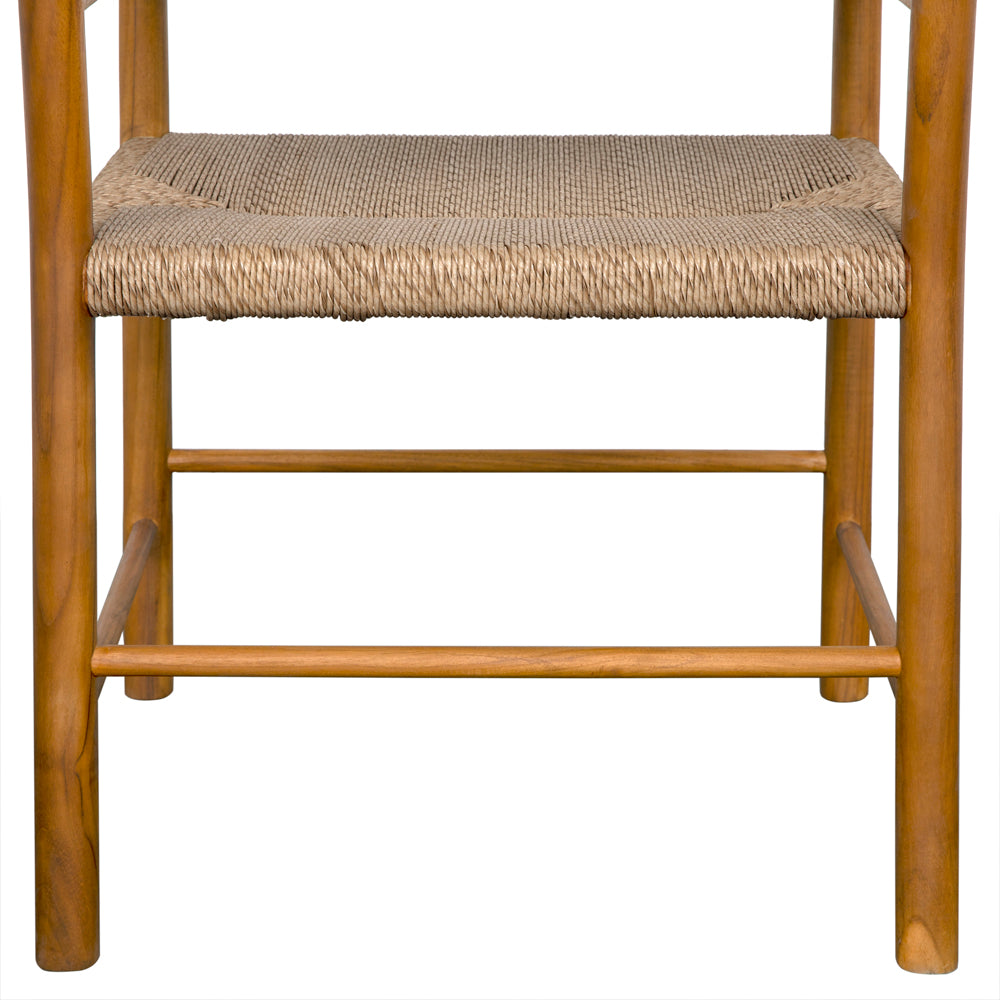 Franco Arm Chair, Teak with Synthetic Woven by NOIR