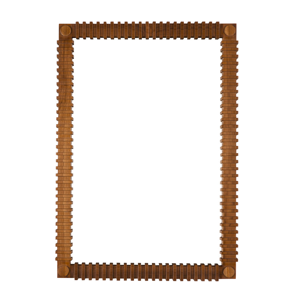 Rift Mirror, Teak by NOIR