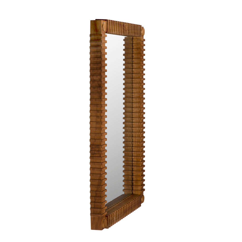Rift Mirror, Teak by NOIR