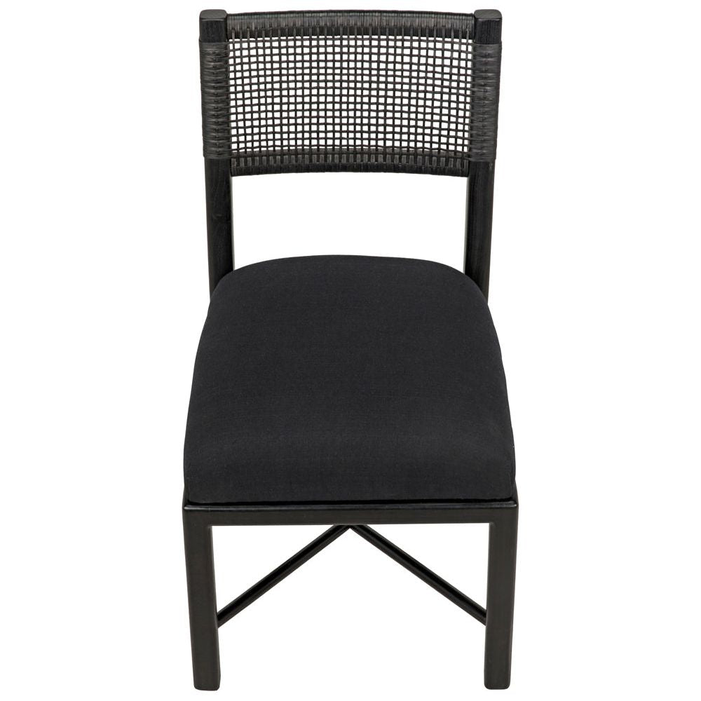 Lobos Chair, Charcoal Black by NOIR