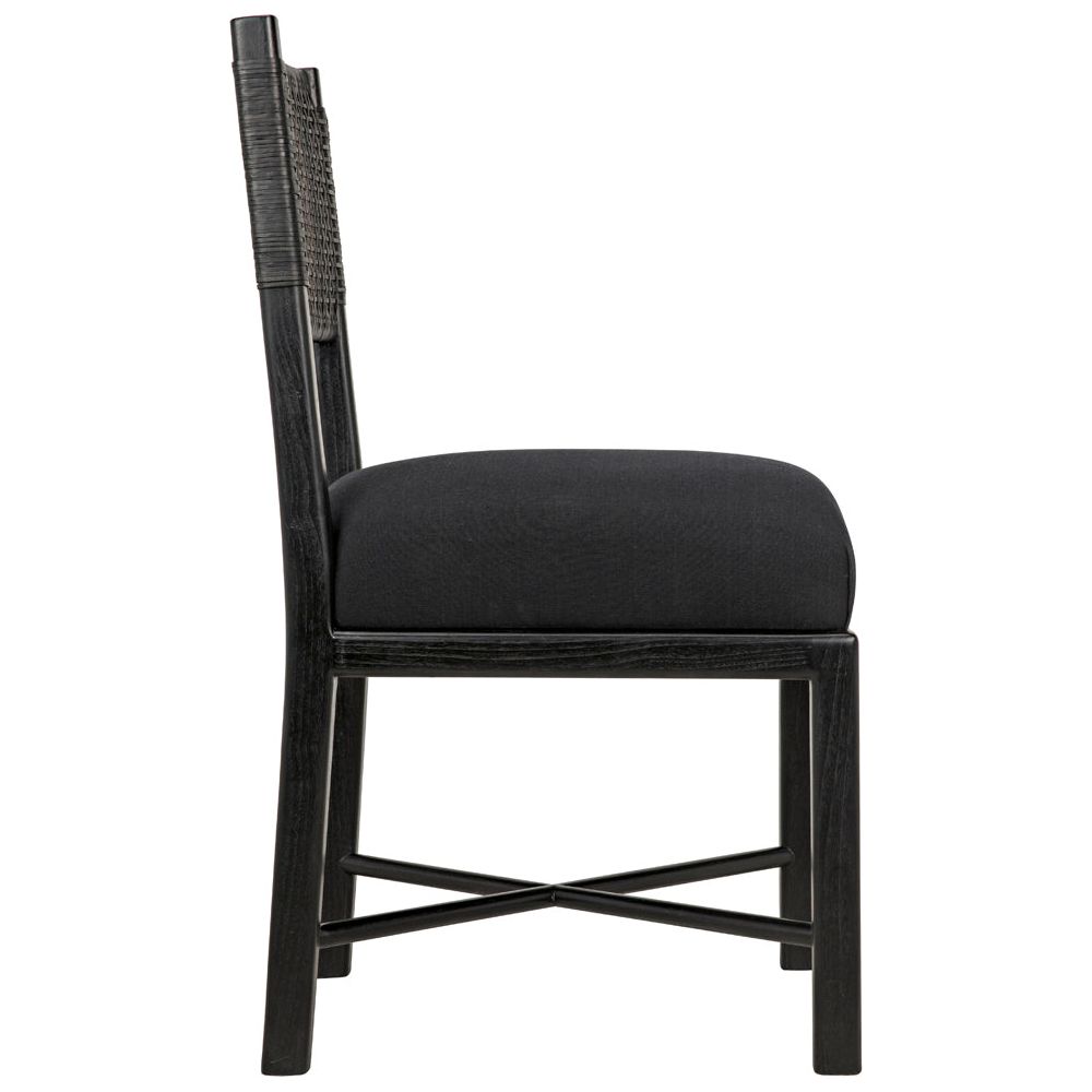 Lobos Chair, Charcoal Black by NOIR