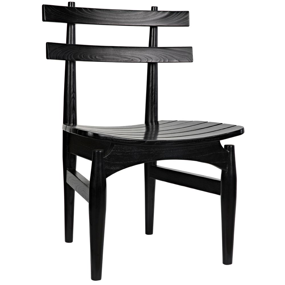 Azumi Chair, Charcoal Black by NOIR