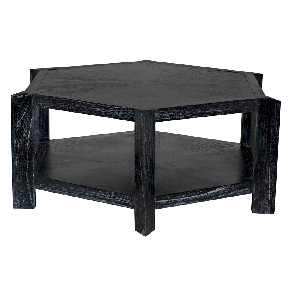 Yuhuda Coffee Table, Cinder Black by NOIR