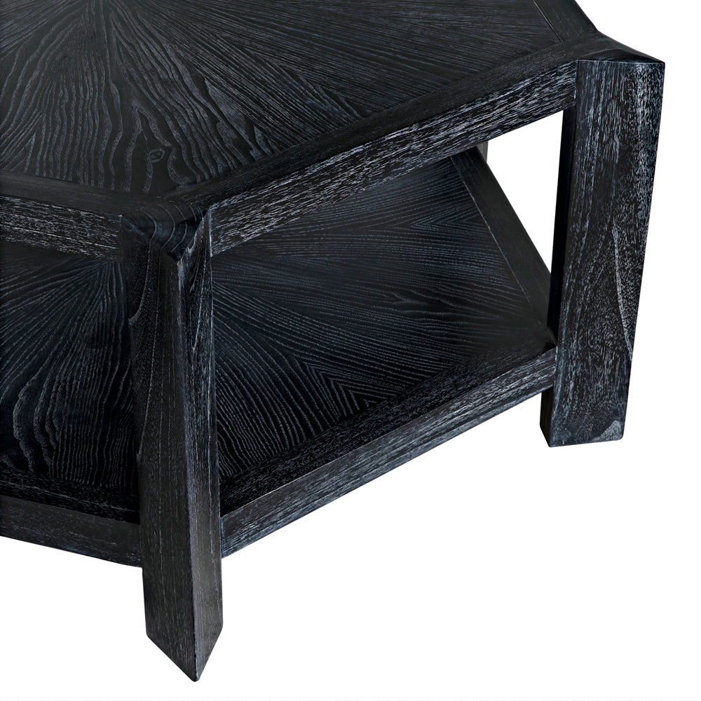 Yuhuda Coffee Table, Cinder Black by NOIR