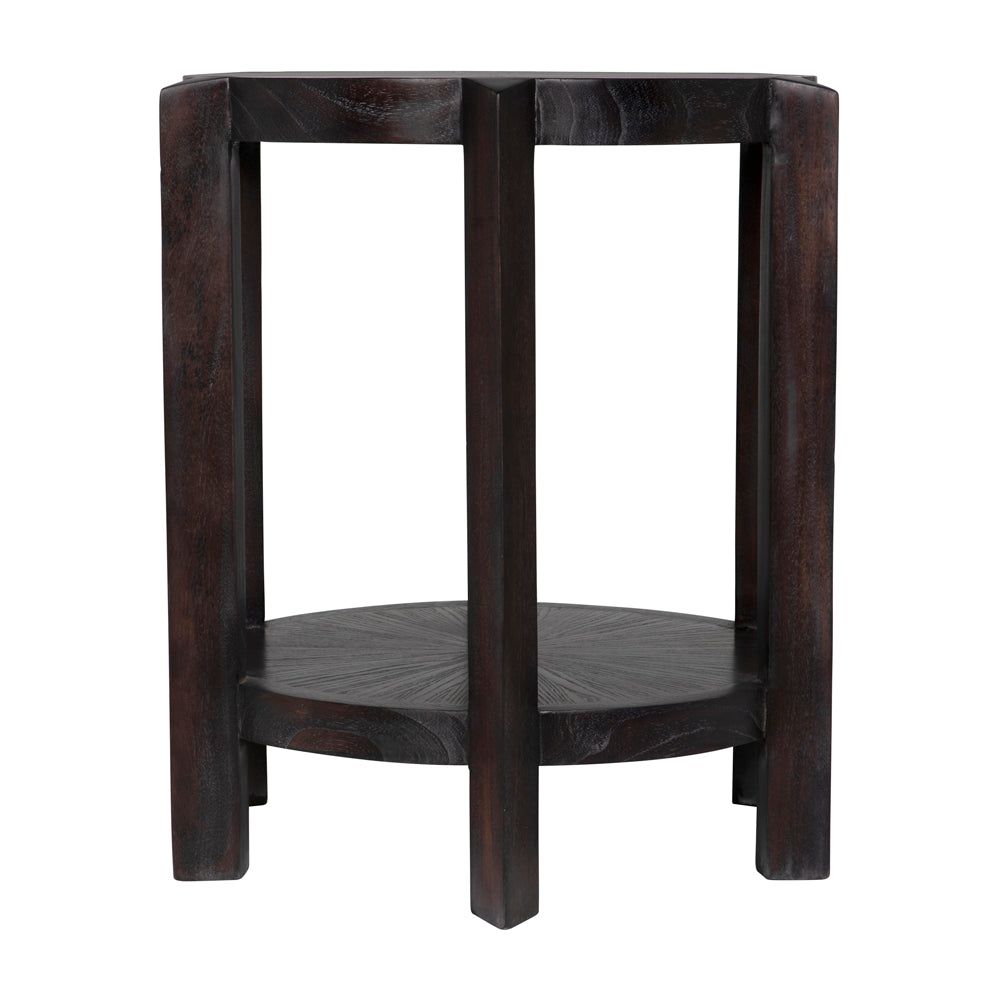 Yuhuda Small Side Table, Sombre Finish by NOIR