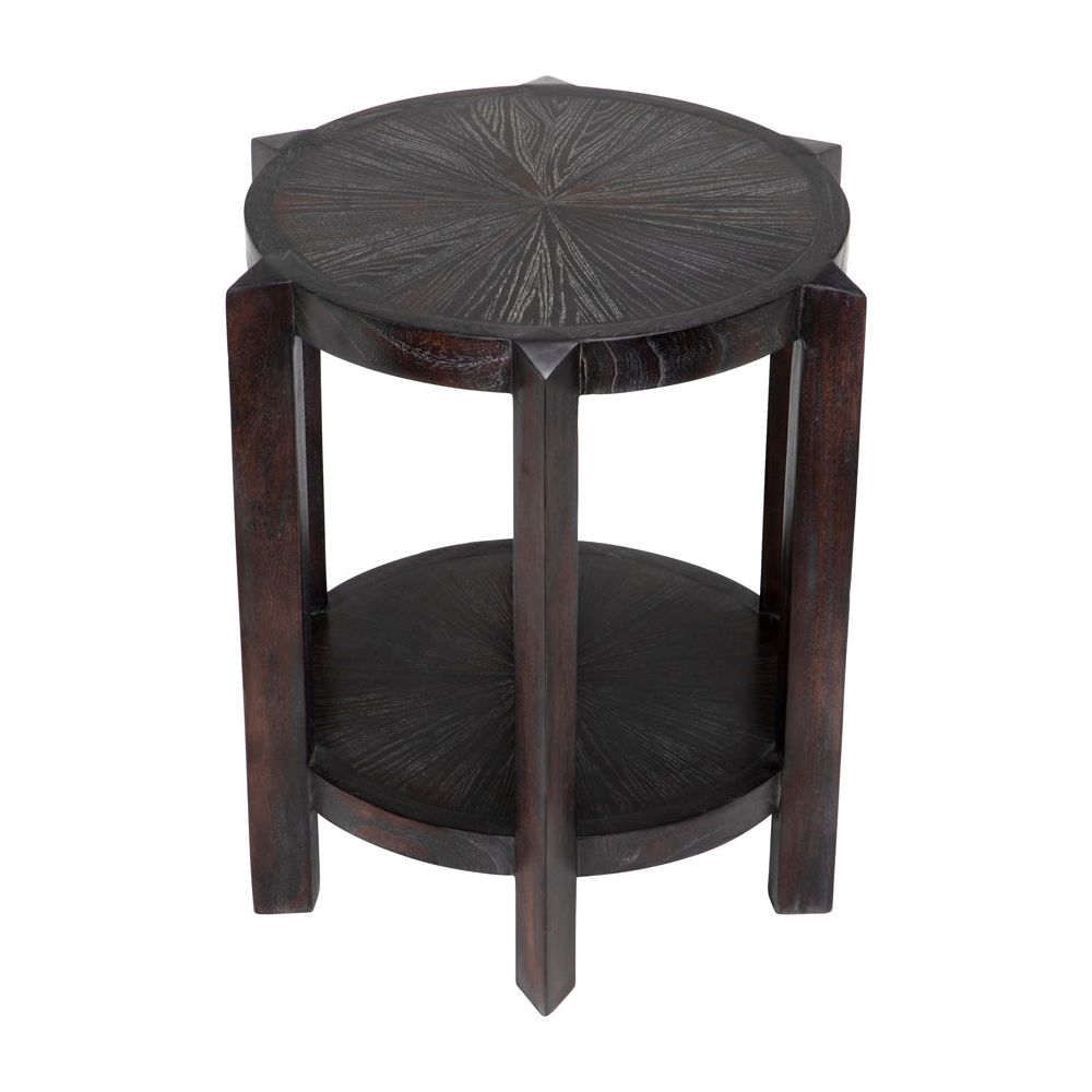Yuhuda Small Side Table, Sombre Finish by NOIR