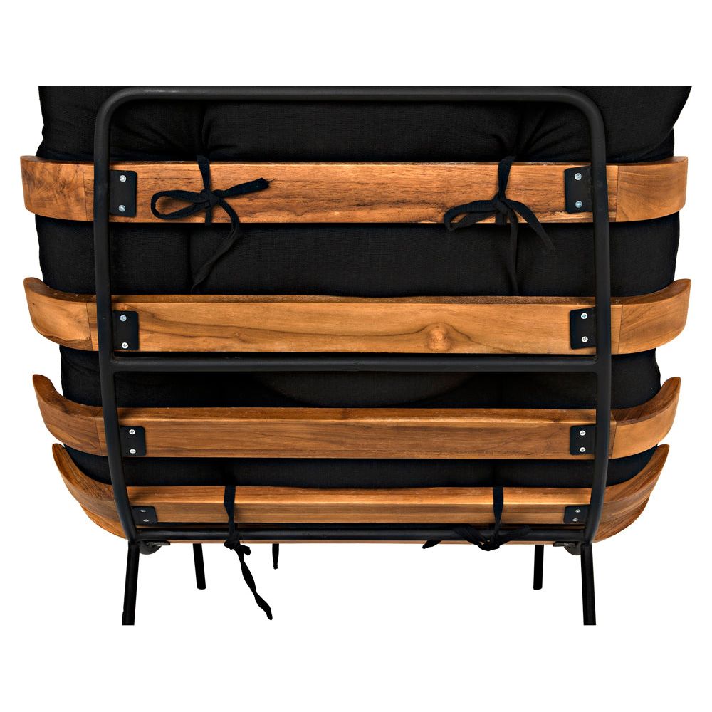 Hanzo Chair with Iron Legs, Teak by NOIR