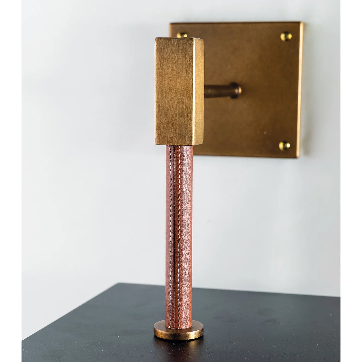 Arnold 3-Tier Shelf 36" – Black & Aged Brass | Port 68