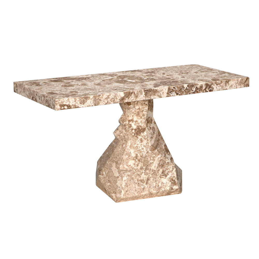 Tilden Console, White Marble by NOIR