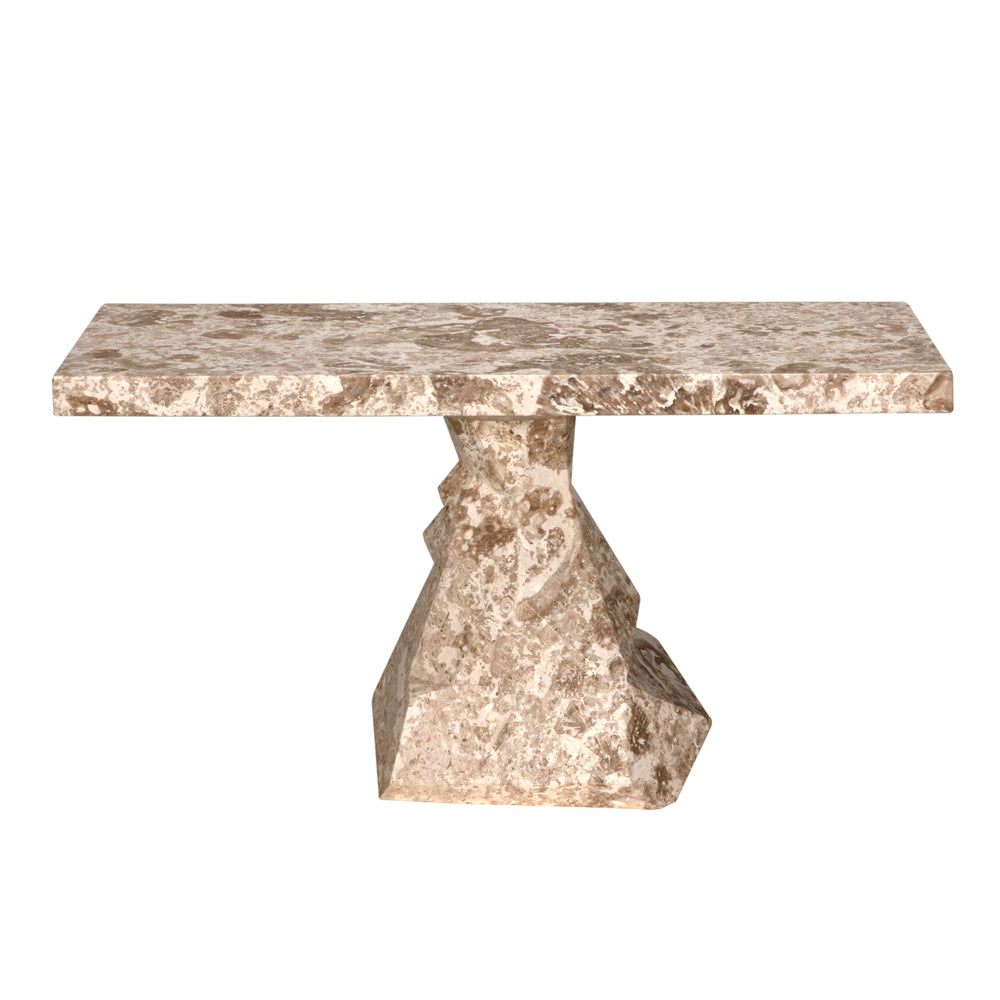 Tilden Console, White Marble by NOIR