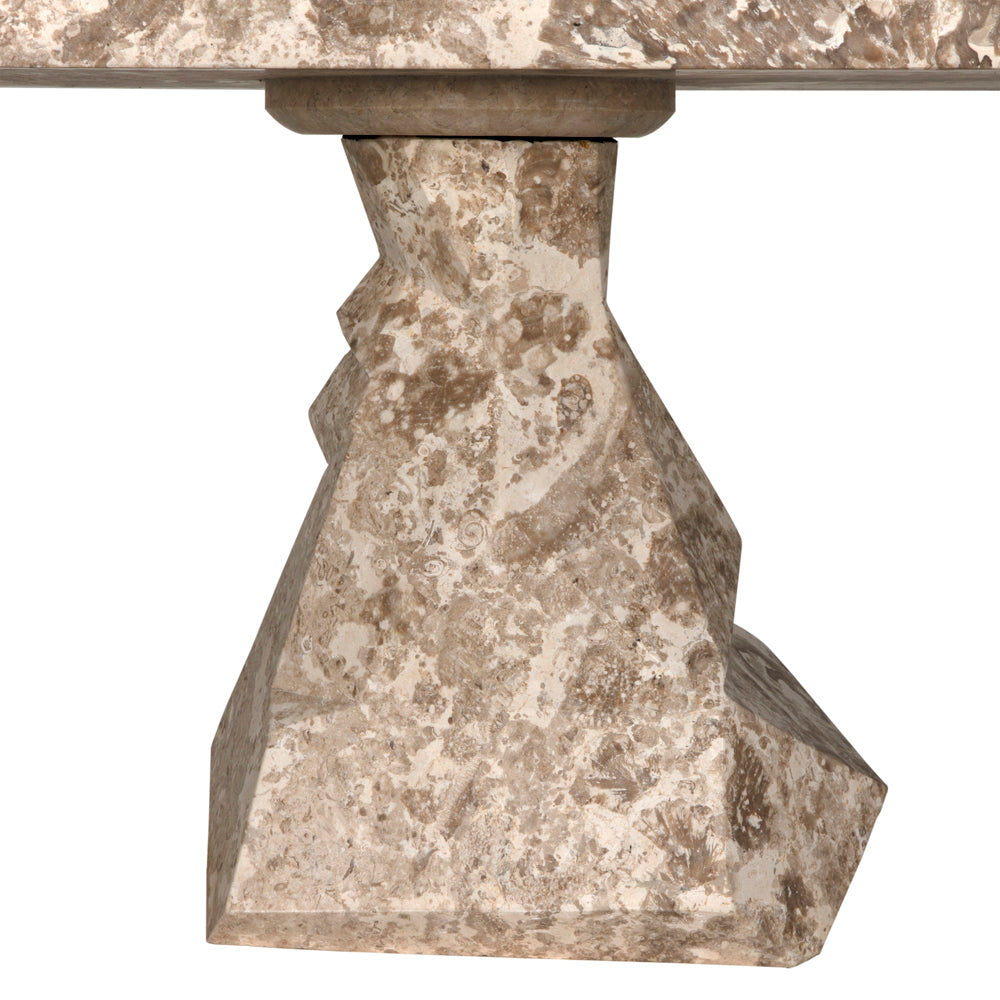 Tilden Console, White Marble by NOIR
