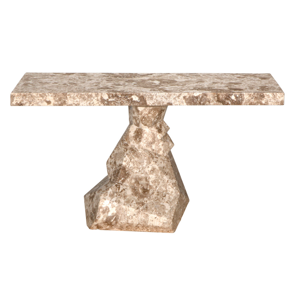 Tilden Console, White Marble by NOIR