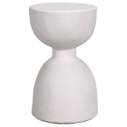 Hourglass Stool, White Fiber Cement by NOIR