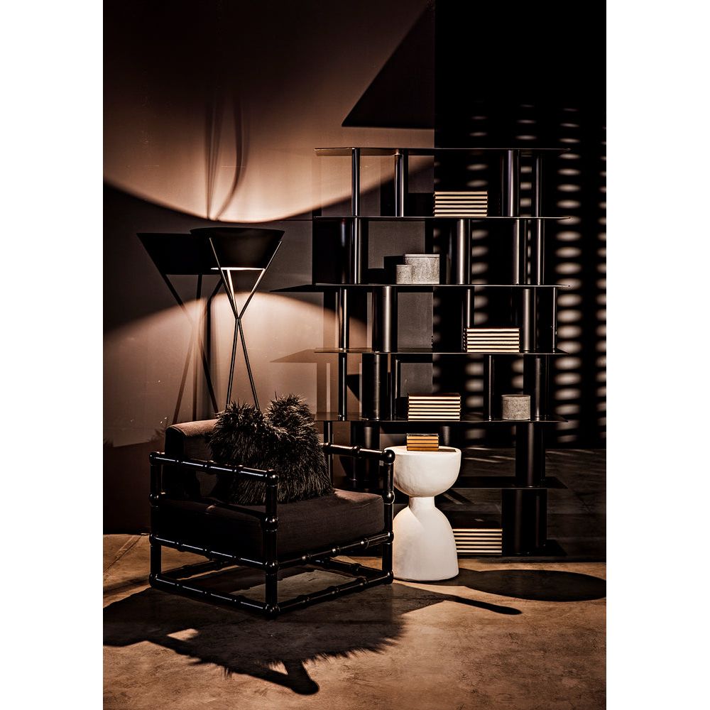 Hourglass Stool, White Fiber Cement by NOIR