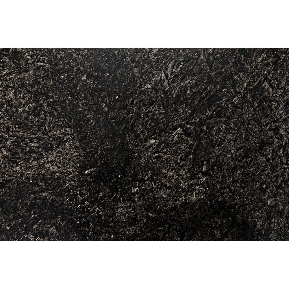 Pedestal Side Table, Black Fiber Cement by NOIR