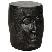 Head Side Table, Black Fiber Cement by NOIR