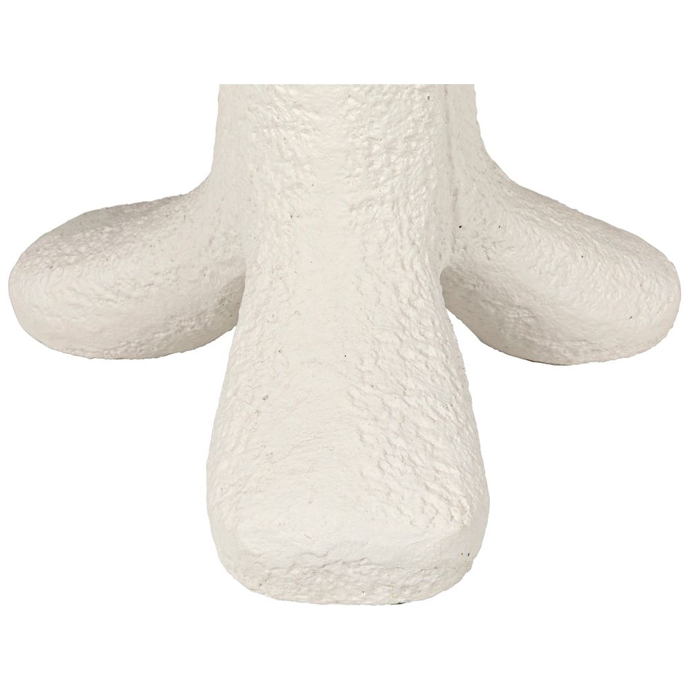 Laramy Side Table, White Fiber Cement by NOIR