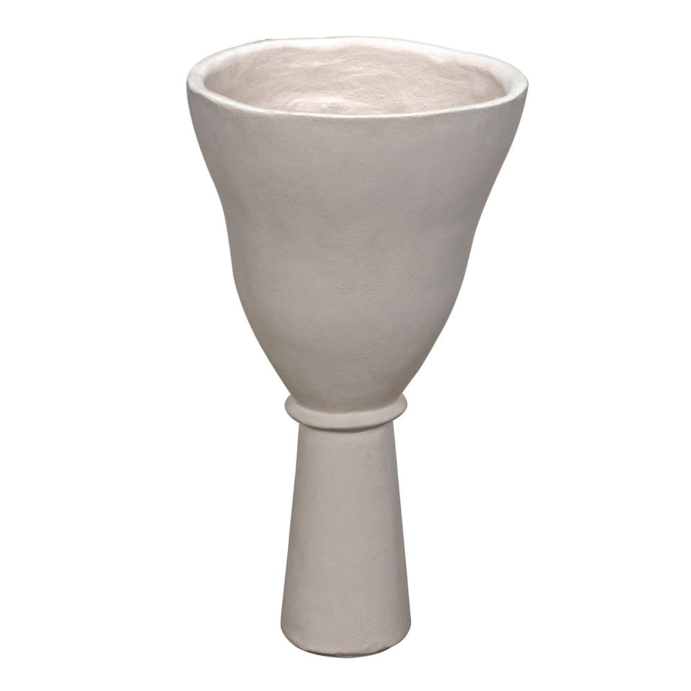 Vase, White Fiber Cement by NOIR