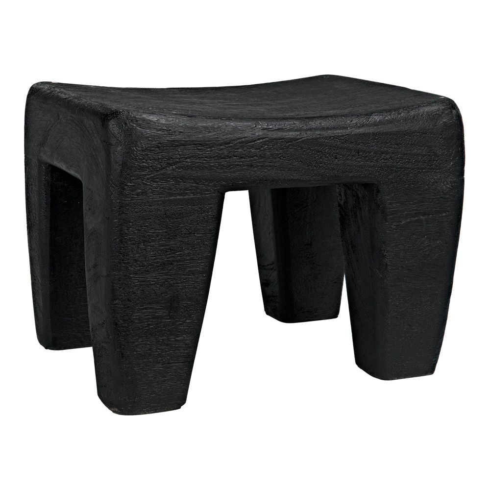 Sumo Stool, Black Burnt by NOIR