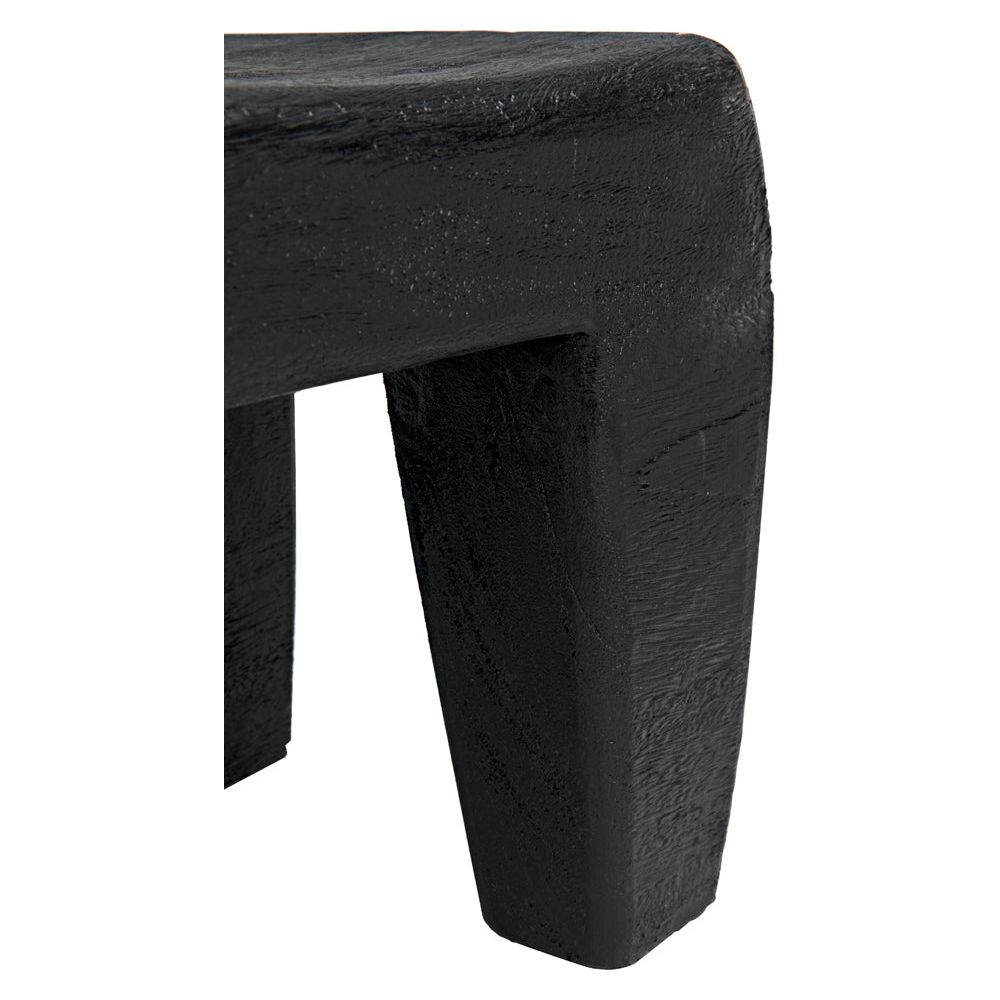 Sumo Stool, Black Burnt by NOIR