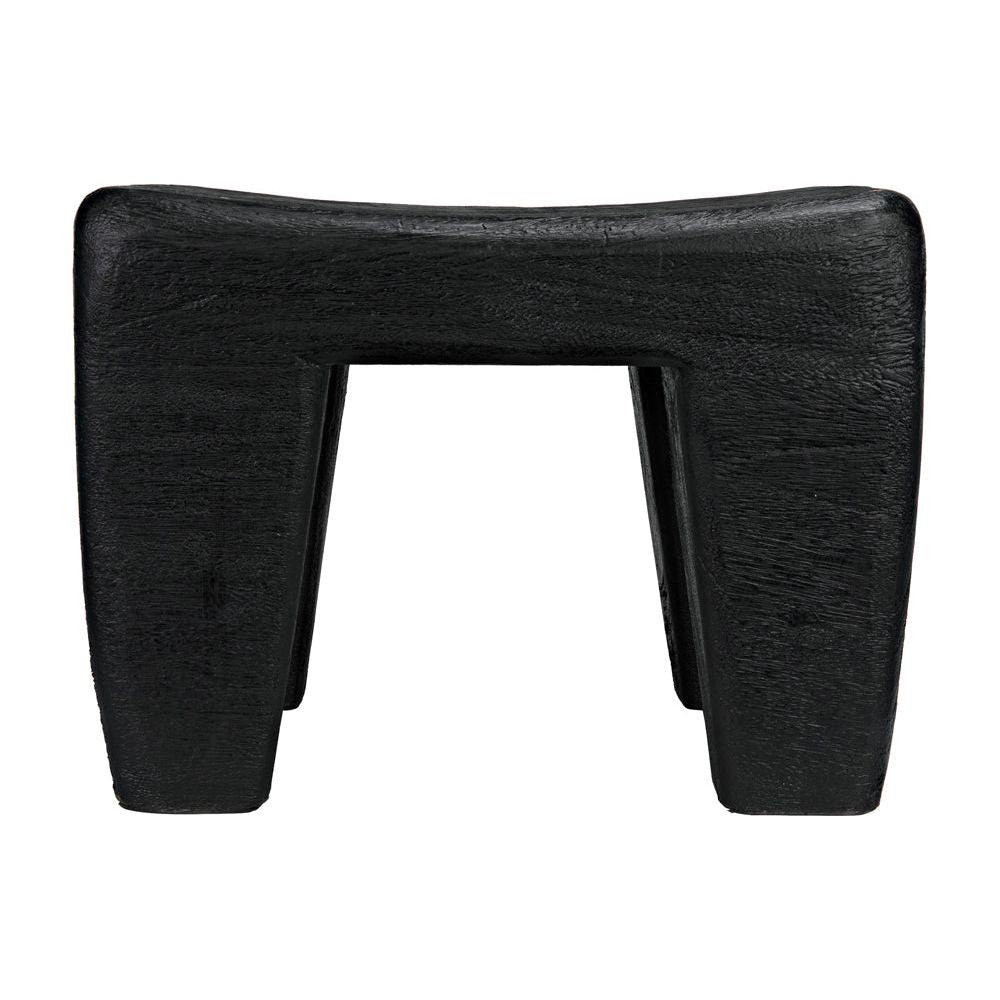 Sumo Stool, Black Burnt by NOIR