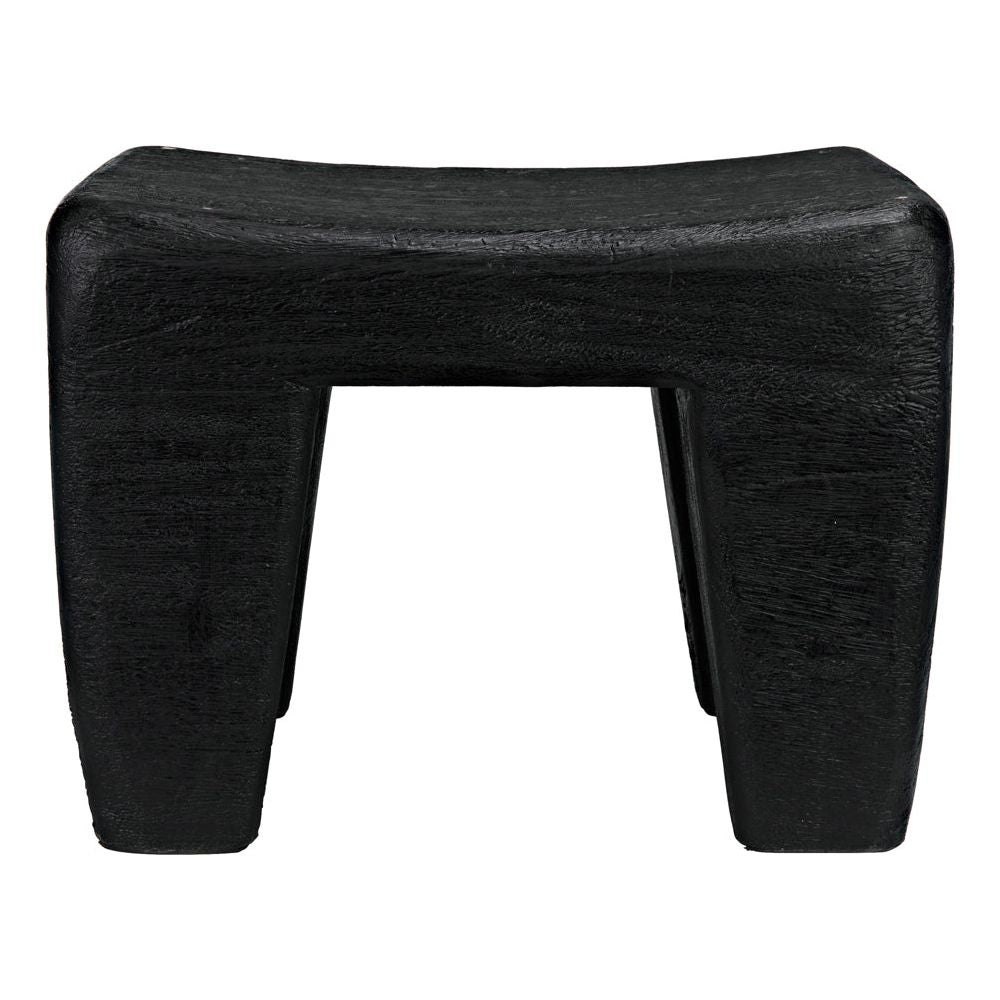 Sumo Stool, Black Burnt by NOIR