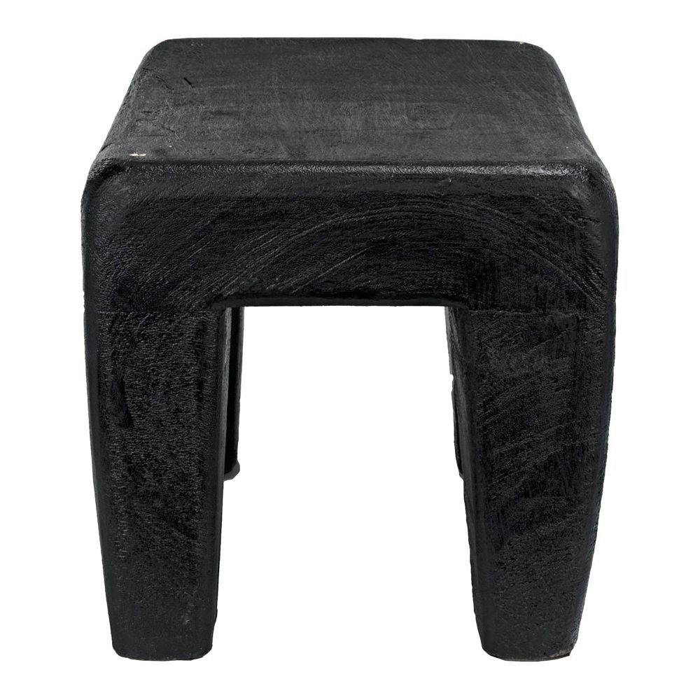 Sumo Stool, Black Burnt by NOIR