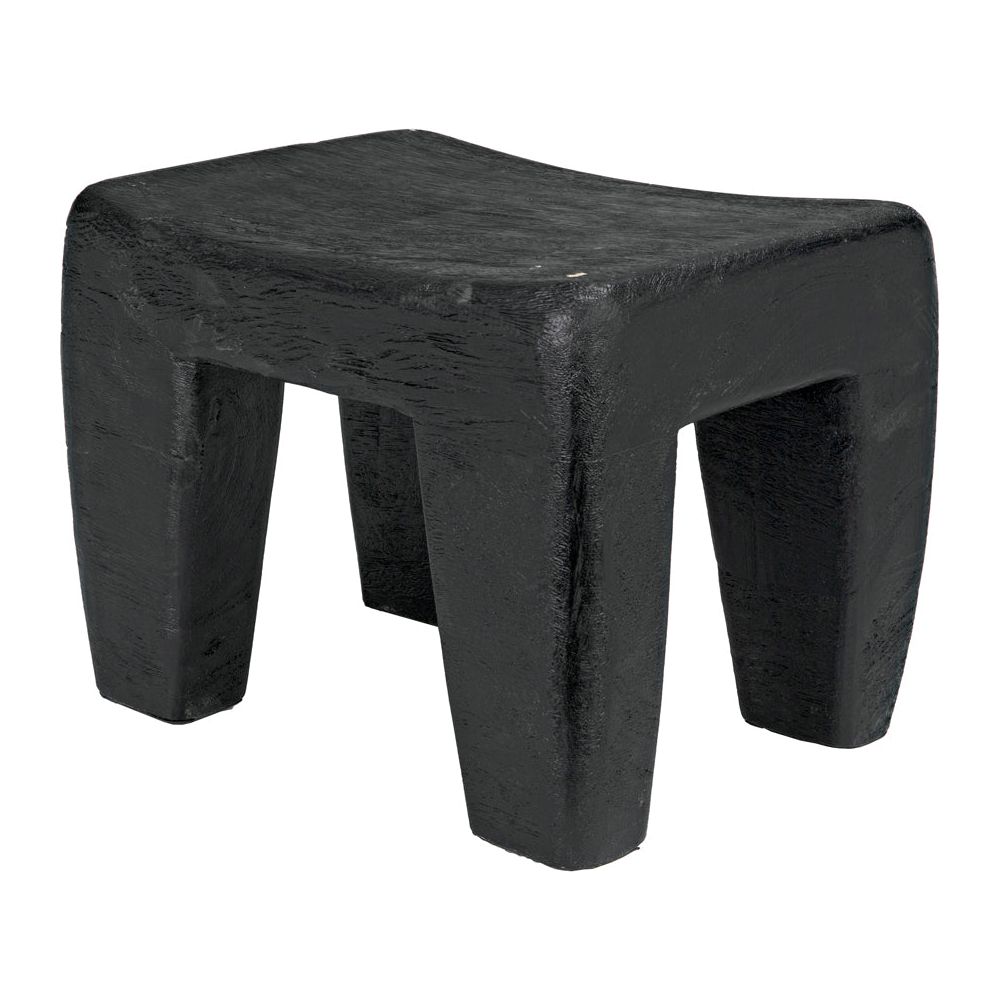 Sumo Stool, Black Burnt by NOIR