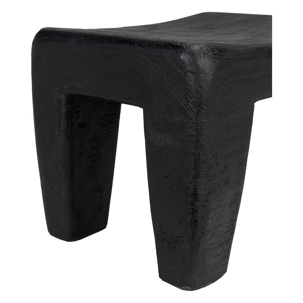 Sumo Stool, Black Burnt by NOIR