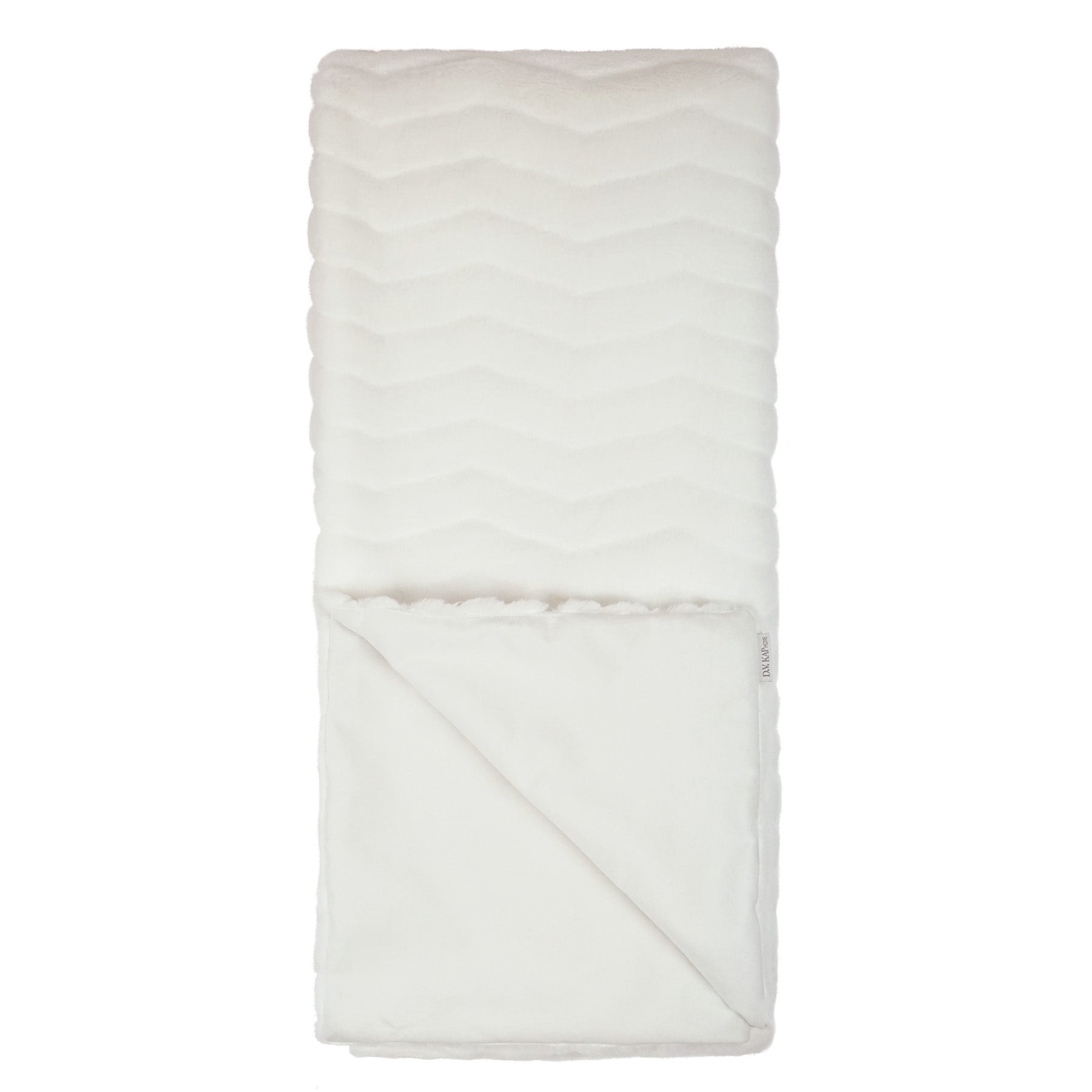 DV KAP Home Lush Chevron Throw - Snow by DV KAP Home