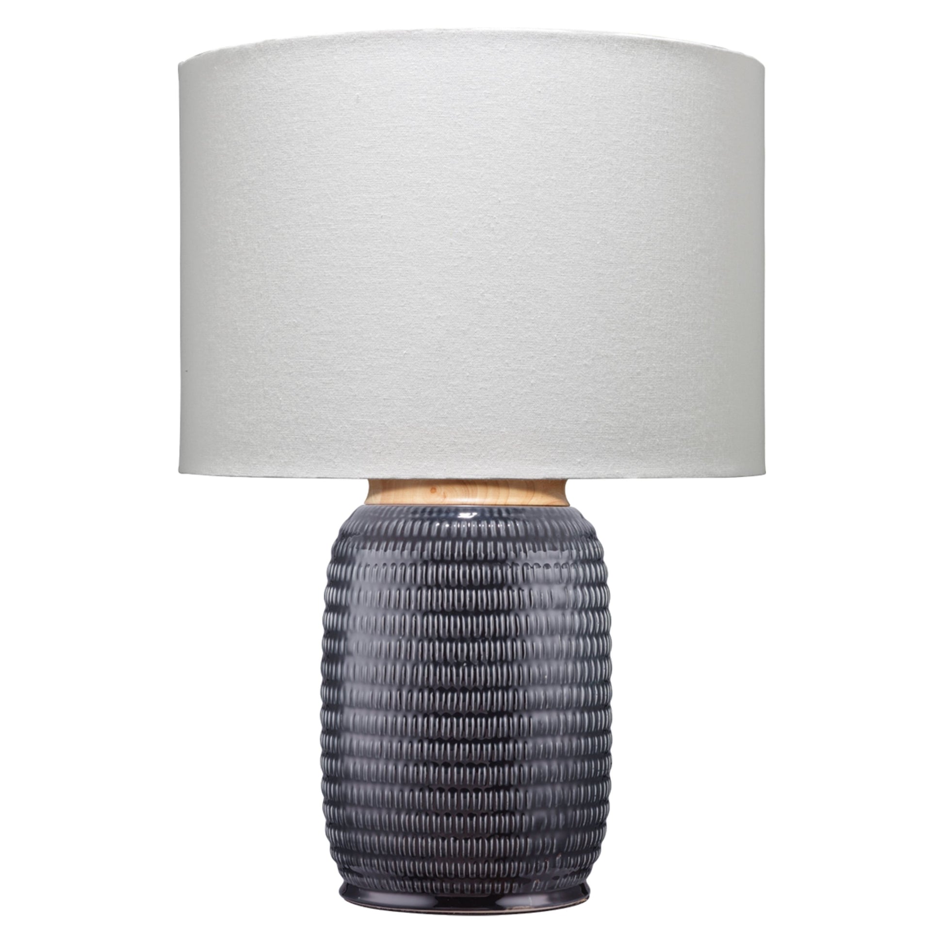 Graham Ceramic Table Lamp Navy by Jamie Young
