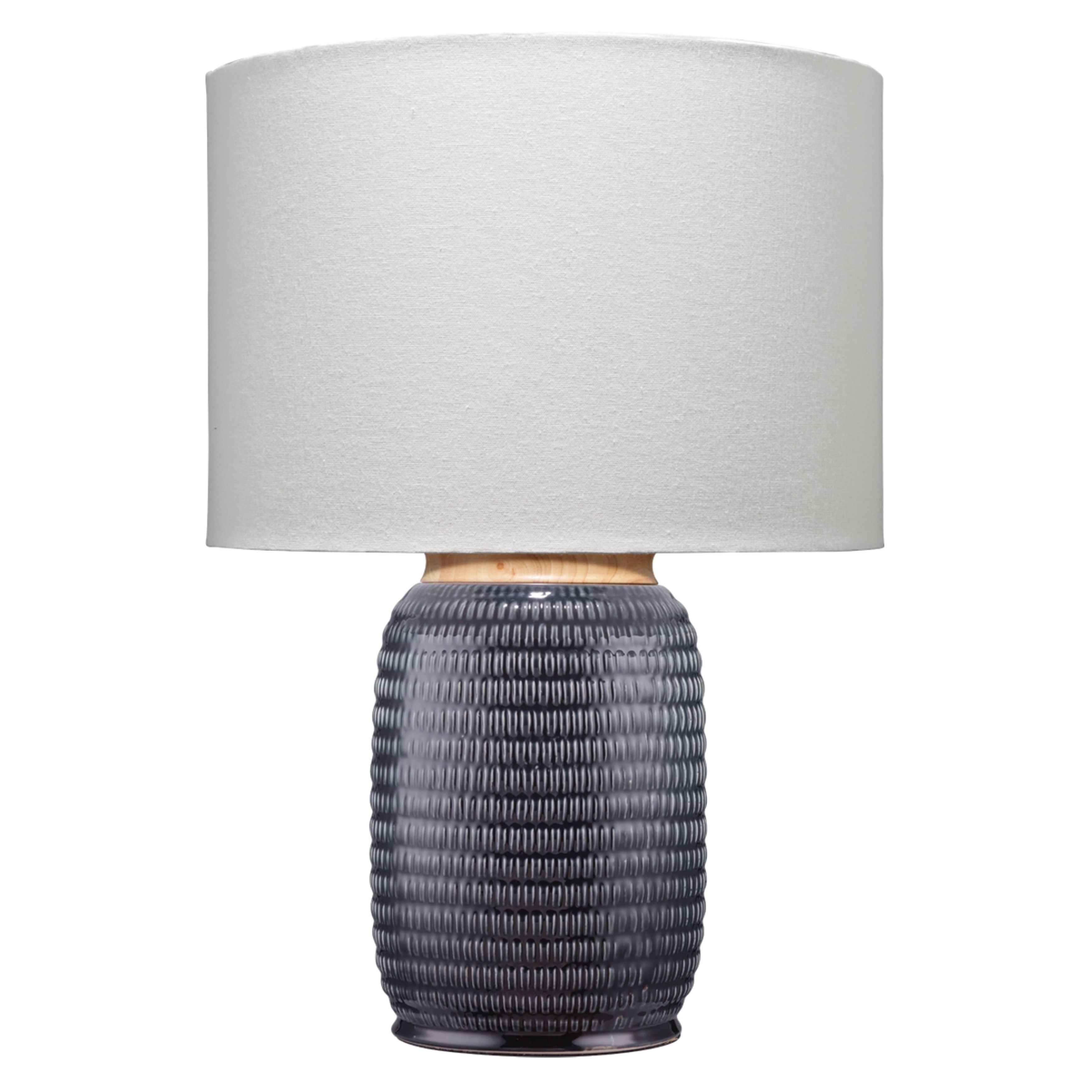 Graham Ceramic Table Lamp Navy by Jamie Young