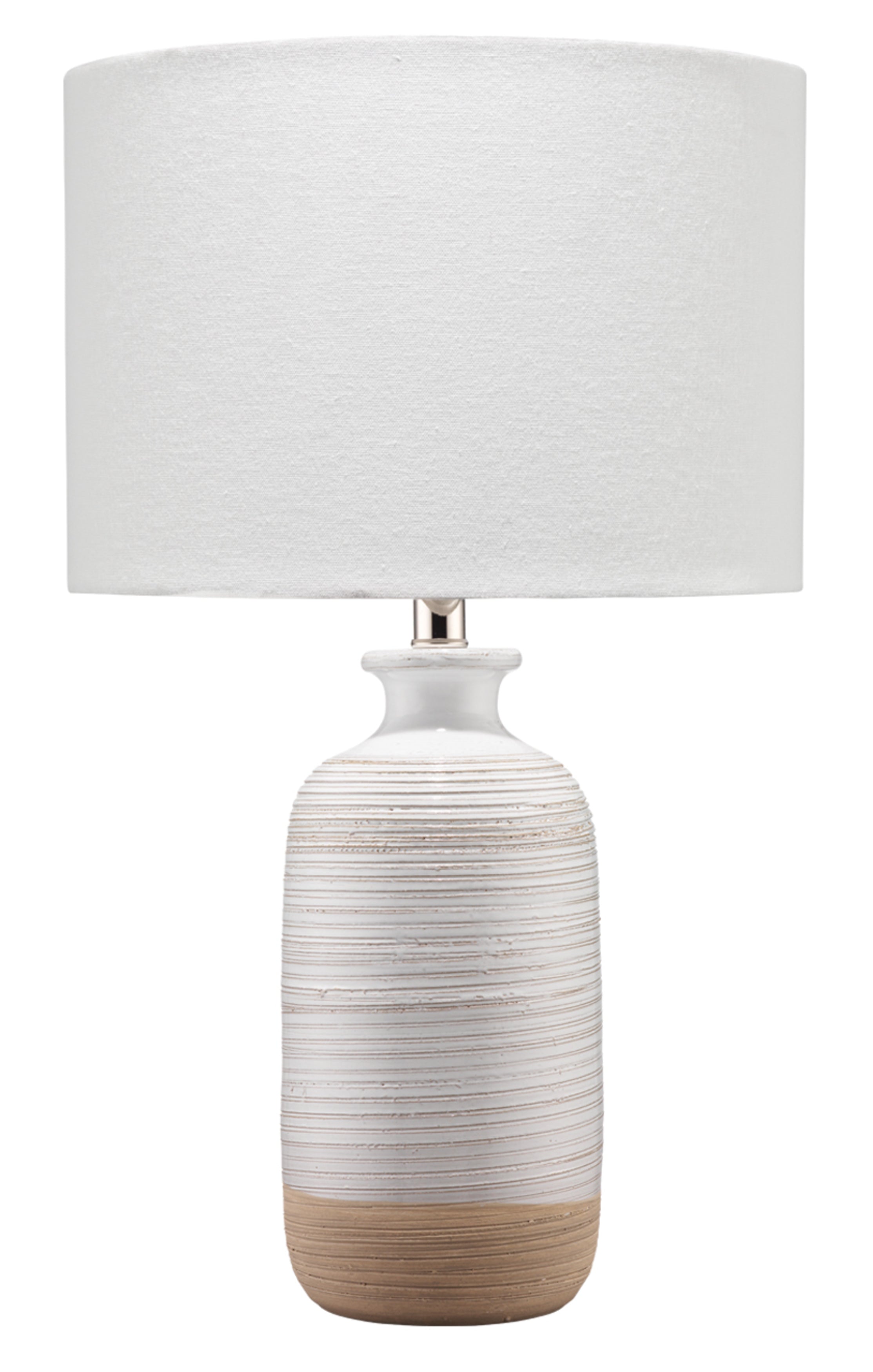 Ashwell Ceramic Table Lamp, White