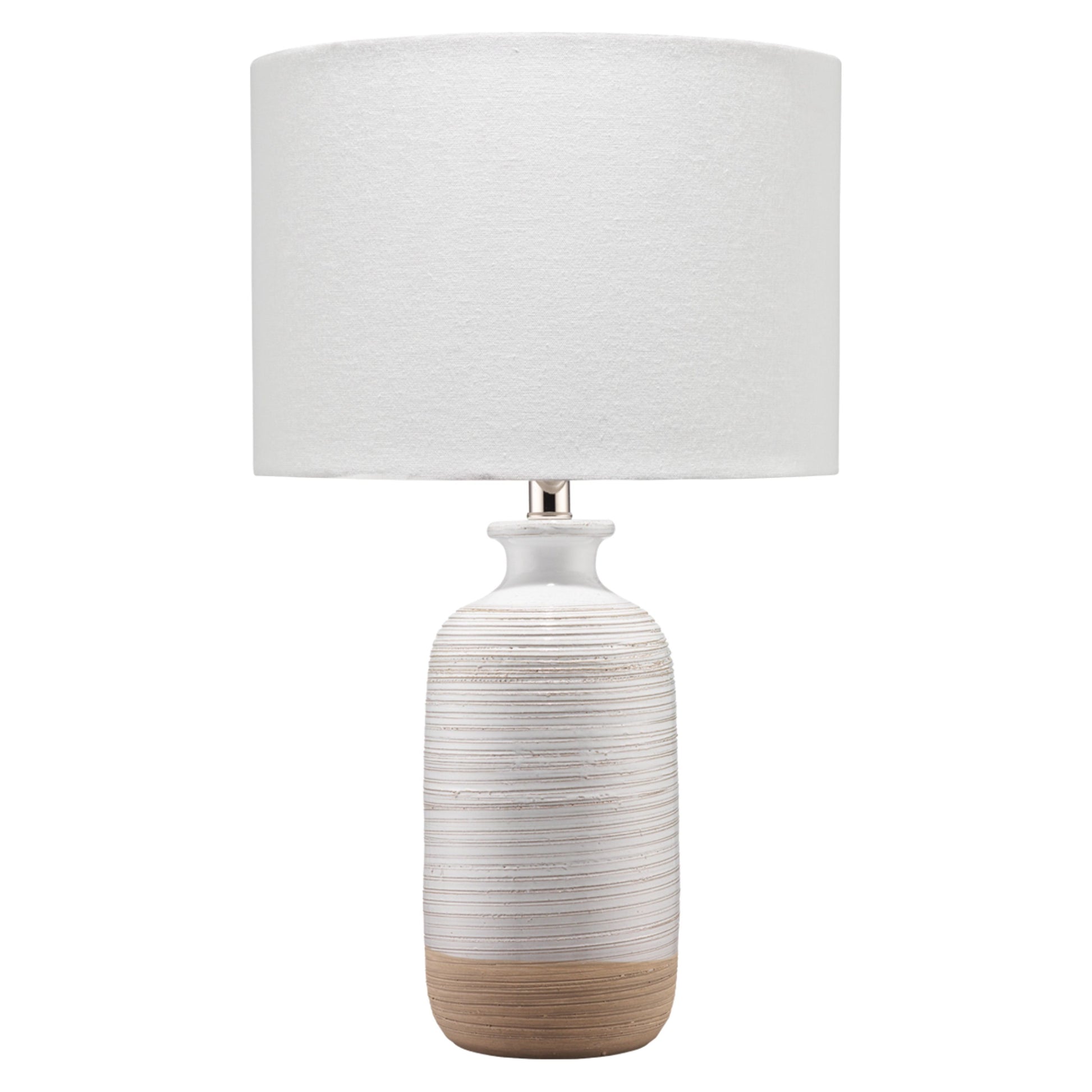 Ashwell Ceramic Table Lamp, White by Jamie Young