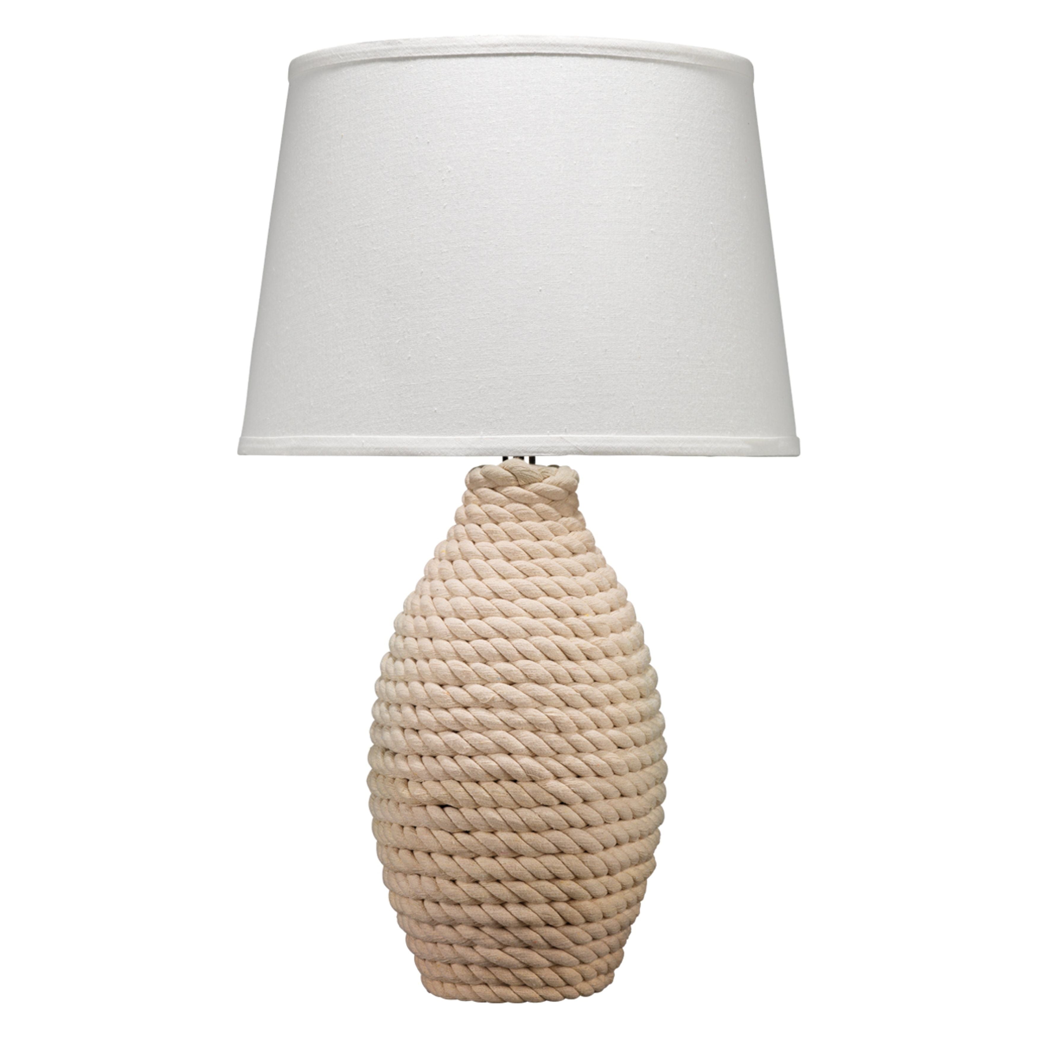 Rope Table Lamp, Off White by Jamie Young