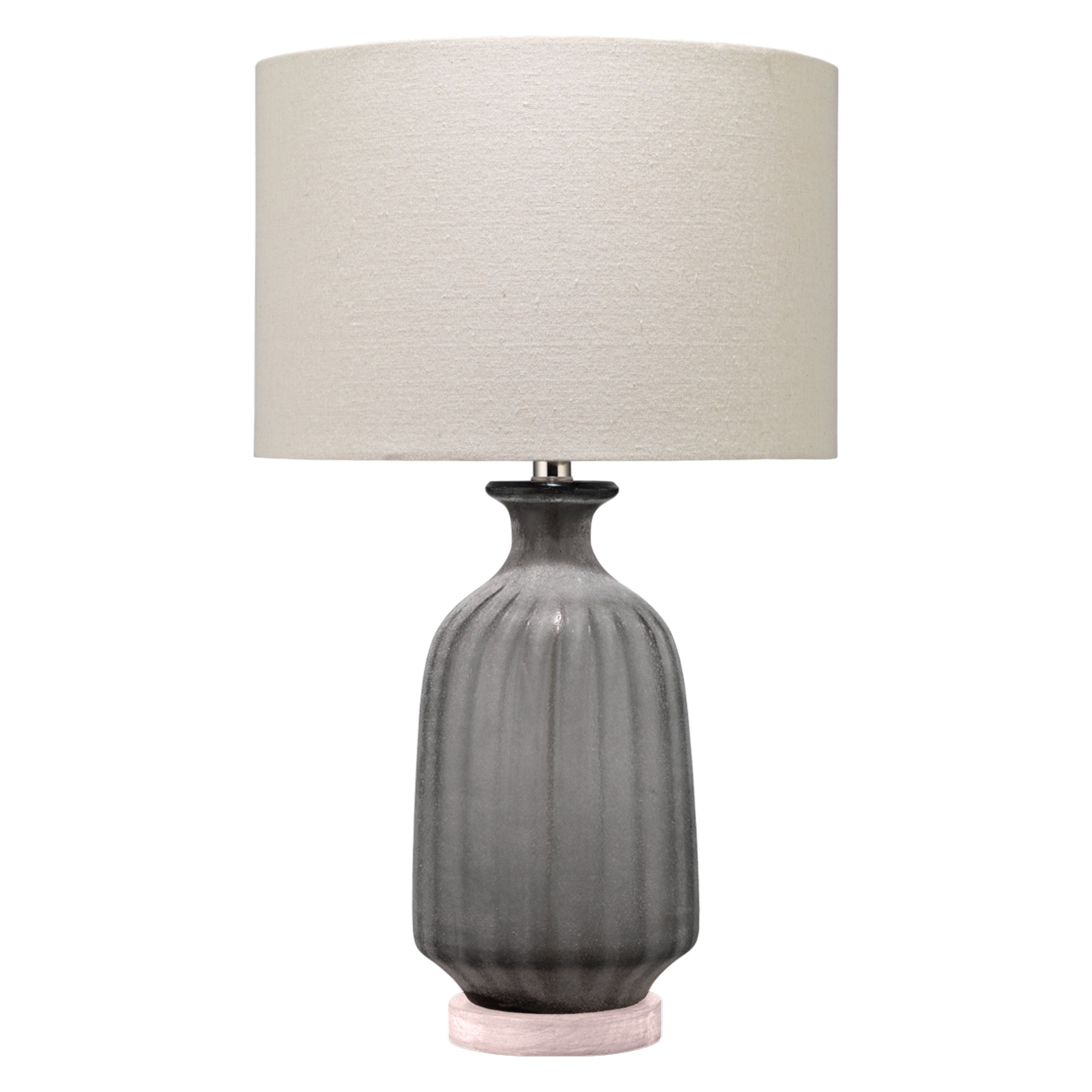 Frosted Glass Table Lamp, Grey by Jamie Young