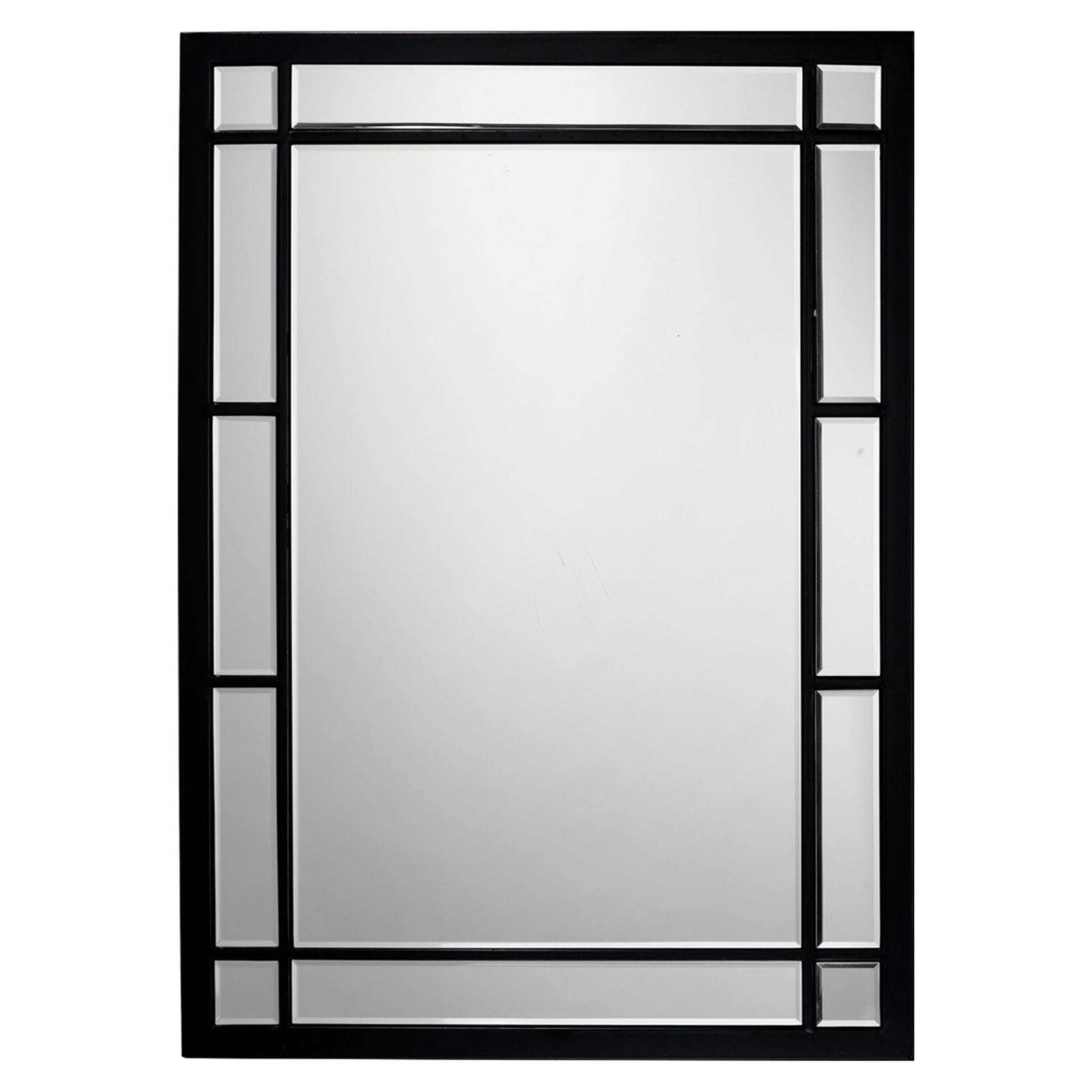Chelsea Iron Rectangle Wall Mirror, Black by Jamie Young